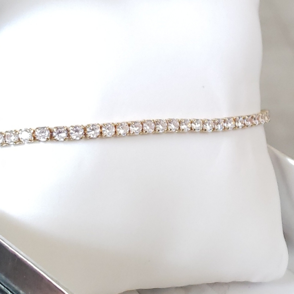 swarovski elements tennis slider bracelet